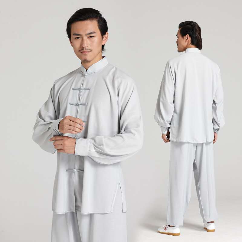 Unisex Cotton-Linen Traditional Martial Art Tai Chi Clothing – Taikong Sky